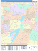 Grand Prairie Digital Map Color Cast Style